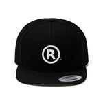 Raw+Sushi "R" Flat Bill Hat BLK