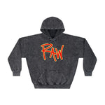 Raw+sushi "RAW" Mineral Wash Hoodie BLK